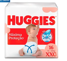 (Levando 2) Fralda Huggies Supreme Care XXG 16 Unidades