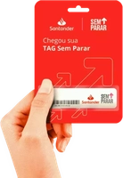 Peça a sua Tag Santander Sem Parar com mensalidade ZERO.