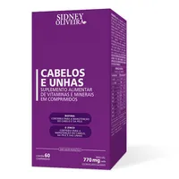 CABELOS E UNHAS - SIDNEY OLIVEIRA 60 COMPRIMIDOS