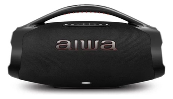 Caixa De Som Boombox Aiwa Aws-bbs-01-b Bluetooth Ip66 Tws Cor Preto 127/220V