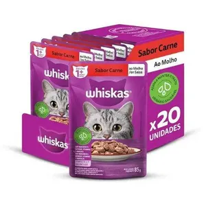 [Vip] Whiskas Sachê 85g – 16 Unid +4 Grátis Leve 20