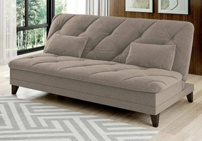 Sofá Cama 3 Lugares Linoforte Jamile com Encosto Reclinável em Tecido Suede 188cm de Largura 