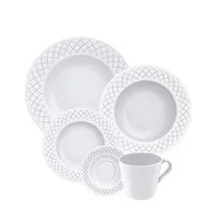Aparelho de Jantar Tramontina Ingrid em Porcelana 20 Peças