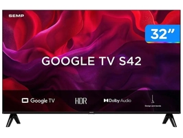 [Do Brasil] Smart TV 32 "TCL HD LED 32S42 Google TV 2 HDMI
