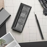 Kit Jogo Ferramenta Chave Magnética Precisão 24 Peças Caneta de liga de alumínio com Caixa Organizadora Preta