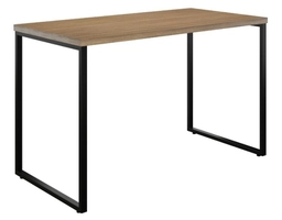 Escrivaninha E-led Brasil Escritório industrial vintage mdp de 150cm x 74cm x 60cm lâmina dourada