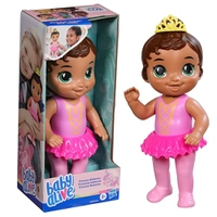Baby Alive Boneca Princesa Bailarina Bebê de Cabelos Castanhos em plástico 26 cm Brinquedo para meninas e meninos a partir de 3 anos