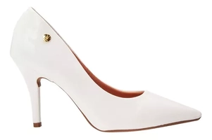 Sapato Scarpin Feminino Verniz Branco Vizzano [Tam. 38 e 39]