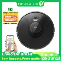 [Do Brasil] Robô Aspirador De Pó, Sistema A Laser, Vários Andares Mapas, Zona De Limpeza