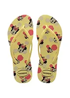 Chinelo Slim Disney, Havaianas, Feminino, Amarelo Limão
