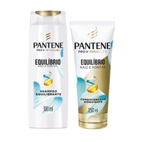 [ COM CASHBACK R$ 19,13 ] Kit Pantene PRO-V Miracles Equilíbrio Shampoo 300ml e Condicionador 150ml