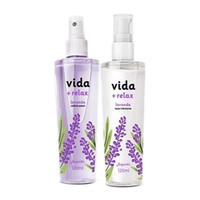 Kit Body Splash Vida e Relax com Lavanda 120ml – Aroma Suave e Refrescante