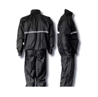 Conjunto Capa De Chuva Roupa Para Motoqueiros Ciclistas Impermeável Calça Jaqueta C/ Capuz