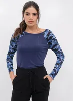 Blusa Manga Camuflada - 19,90