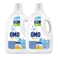 [+ por - R$77] Omo Sabão Líquido 2 Unidades Puro Cuidado 5L
