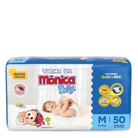 Fralda Turma da Mônica Baby M 50 Unidades