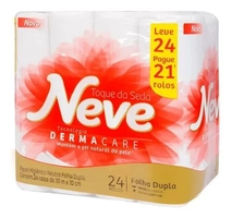 Papel Higiênico Folha Dupla Toque de Seda 24un