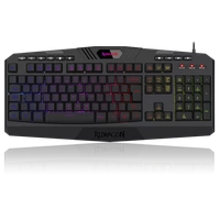 Teclado Gamer Redragon Harpe 2, Membrana, RGB, ABNT2, Full-Size, Black,  K503RGB V2
