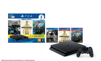 [R$ 1359,99 CC Americanas+AME] Playstation 4 1Tb - Bundle 3 jogos + 3 meses de PS Plus