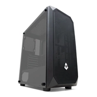 GABINETE GAMER MANCER ULTRAFLOW MESH LATERAL VIDRO TEMP PRETO, MCR-UTF-BL01