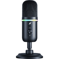 Microfone Gamer SuperFrame Voice, RGB, USB, Black