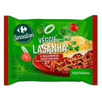 [2 por R$7.57 cada] [Regional] Lasanha Veg Bolonhesa Carrefour Veggie 600g