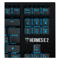Teclado Mecânico Gamer Gamdias Hermes E2 Led Blue, Switch Blue, ABNT2, HERMES E2 BLUE BR/BLUE