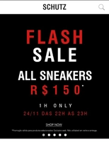 [Flash Sale] Todos os Sneakers por R$150 | Schutz