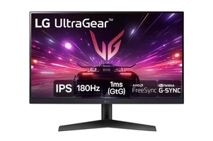 Monitor Gamer LG Ultragear, 24”, LED, 180Hz, 1ms, DisplayPort, HDMI, AMD Freesync,  HDR10 -  24gs60f-b