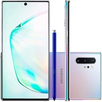 Smartphone Samsung Galaxy Note10+, 256GB, 16MP, Tela 6.8´, Prata + Caneta - R$3200