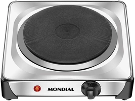 Fogão Elétrico 1 Boca de Mesa Inox 1000W - Voltagem 220