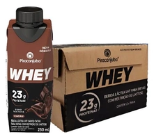 Kit 12 Whey Piracanjuba Cacau Zero Lactose 250ml