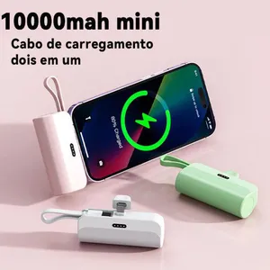 Power Bank 10000mAh 2 Saídas Tipo-C/Lightning