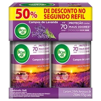 (REC) Aromatizador de Ambiente Bom Ar Automático Aerossol Freshmatic Refil na 2ª Unidade Campos de Lavanda