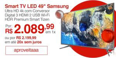 Smart  TV Samsung 49' 4k HDR Premium mu6120 ultra hd - R$2.090