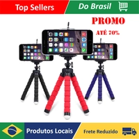 Tripé mini flexível esponja polvo para iphone samsung xiaomi