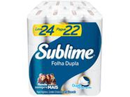 [C. Ouro] Papel Higiênico Folha Dupla Sublime Softys - 24 Rolos 30m