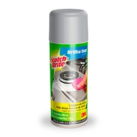 (REC R$13) Scotch-Brite, 3M, Limpador Brilha Inox Spray, Praticidade e Brilho para o Seu Inox, 1 Unidade de 170g