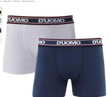 Kit com 2 Cuecas Boxer Algodão, Duomo | R$ 17
