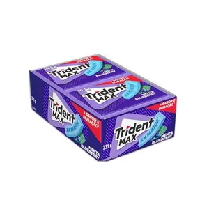 {REC} Chiclete Trident Max Menta Blueberry Sem Açúcar 14UND. 16,5g