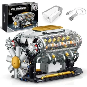 Blocos Montar V8 Modelo STEM 692 Peças