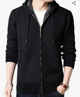 Casaco com forro de sherpa Cardigã masculino | compra internacional | R$25