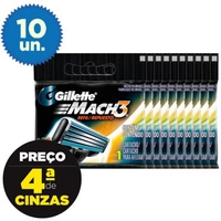 [Ricardo Eletro] Leve Mais Pague Menos: 10 cargas Gillette Mach3 Regular R$39,10