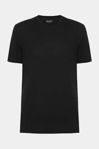 Camiseta Aramis Manga Curta Algodão Peruano Preto