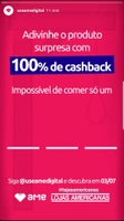 BIS com 100% de cashback