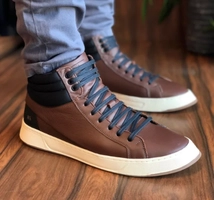 Tênis Couro Reserva Cano Médio Masculino