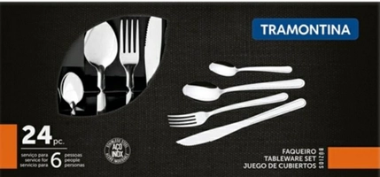 Faqueiro Tramontina 23799071 Búzios 24 Peças Aço Inox