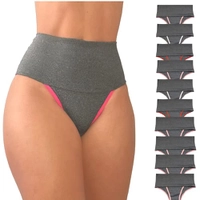 [ PRIME ] Kit 10 Calcinhas Femininas Cós Alto - Compressão para Barriga Cintura Alta, Calcinha Modeladora, Forro 100% Algodão - VIÉRE