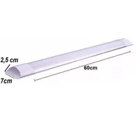 [AME 50%] Kit 7 Luminárias LED 60cm 18w Bivolt | R$204