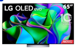 Smart TV 65" 4K LG OLED65C3PSA Evo 120Hz, G-Sync FreeSync, Bluetooth, ThinQ AI, Alexa, Google e 4 HDMIs